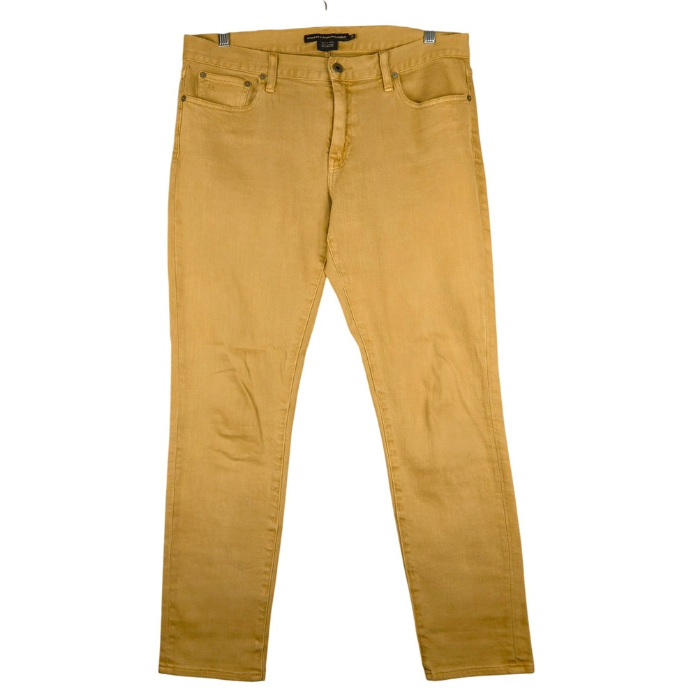 Ralph Lauren Sport Mens Denim Pants‎ Jeans Size 33x32 Slim Fit Tan (Fits 35x30)